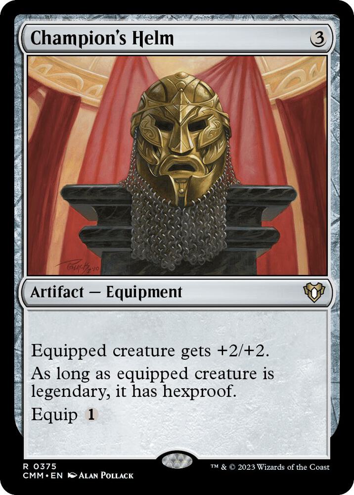 Champion's Helm 375 card from Commander Masters