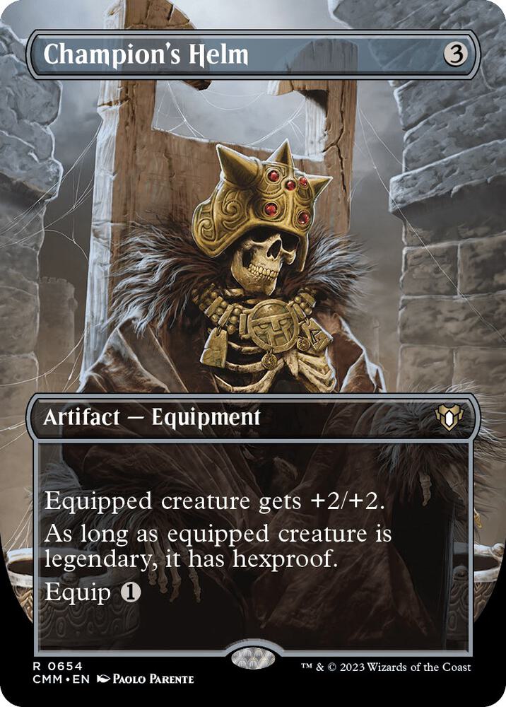 Champion's Helm (Borderless) 654 card from Commander Masters