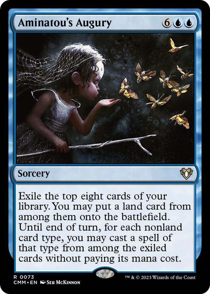 Aminatou's Augury 73 card from Commander Masters