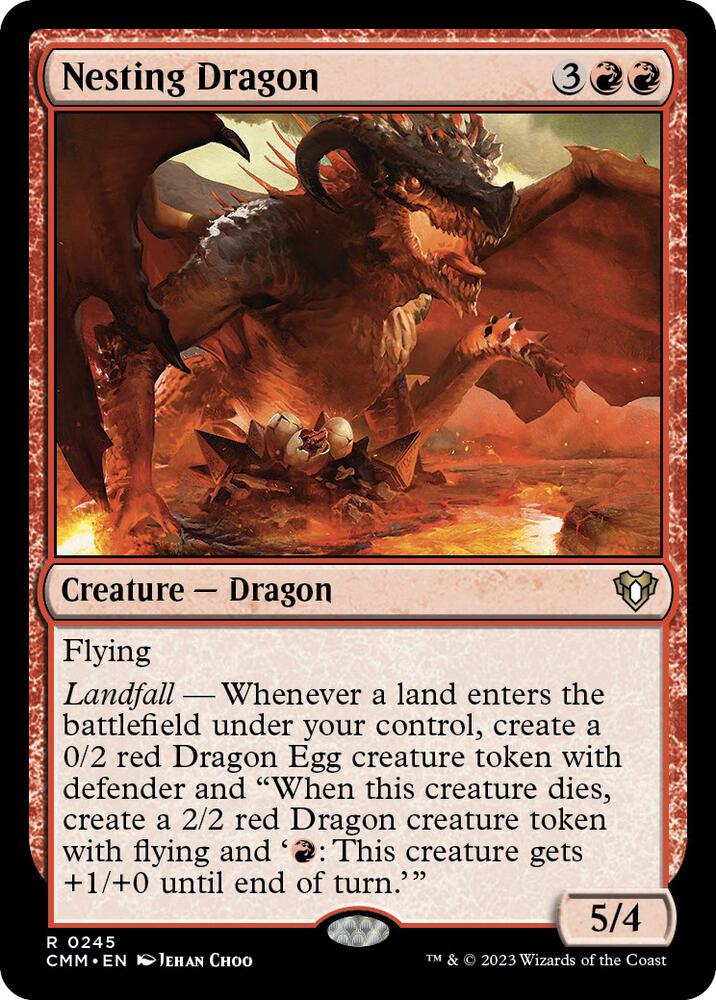 Nesting Dragon 245 card from Commander Masters