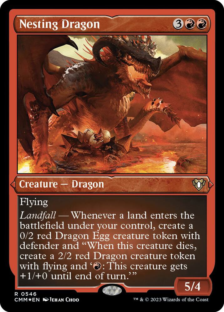 Nesting Dragon (Foil Etched) 546 card from Commander Masters
