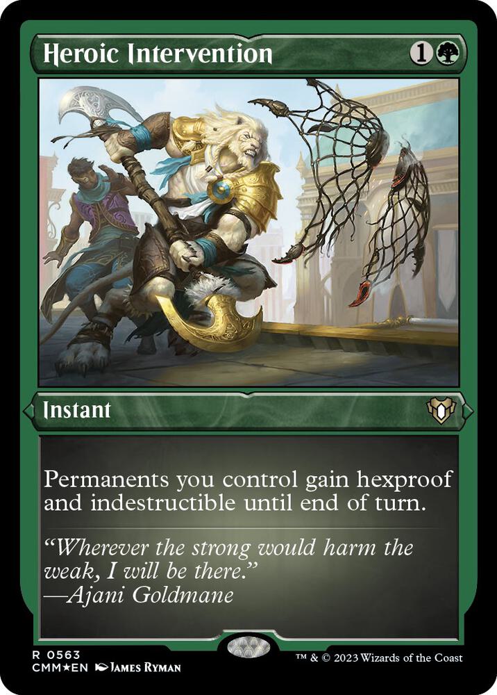 Heroic Intervention (Foil Etched) 563 card from Commander Masters