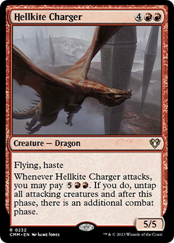 Hellkite Charger 232 card from Commander Masters