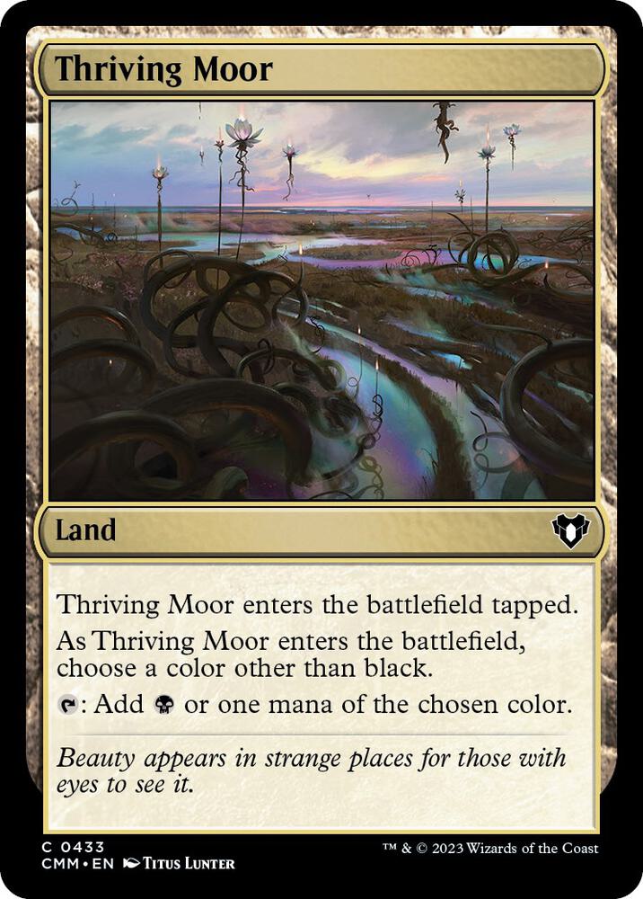 Thriving Moor 433 card from Commander Masters