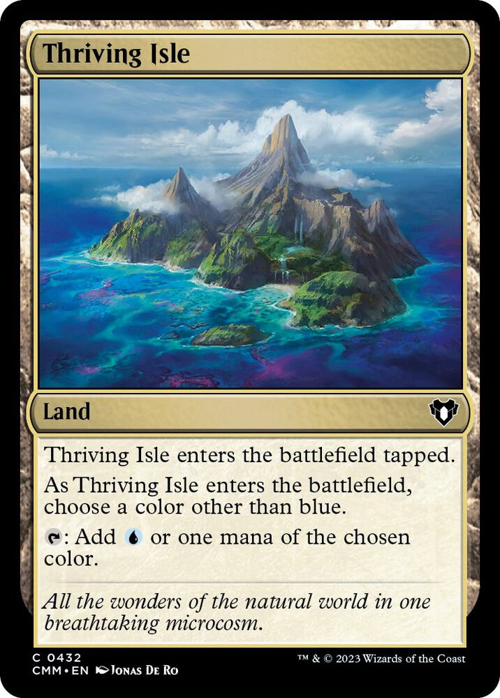 Thriving Isle 432 card from Commander Masters