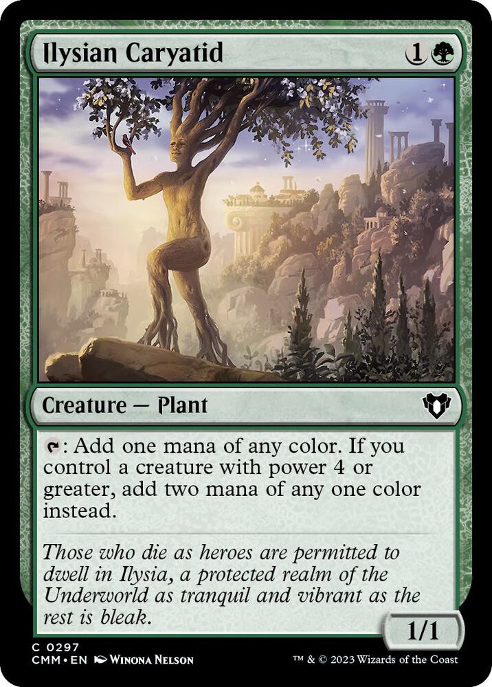 Ilysian Caryatid 297 card from Commander Masters
