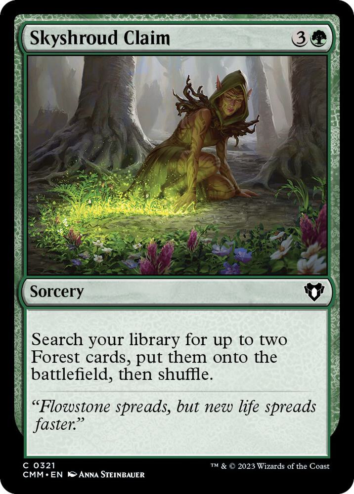 Skyshroud Claim 321 card from Commander Masters