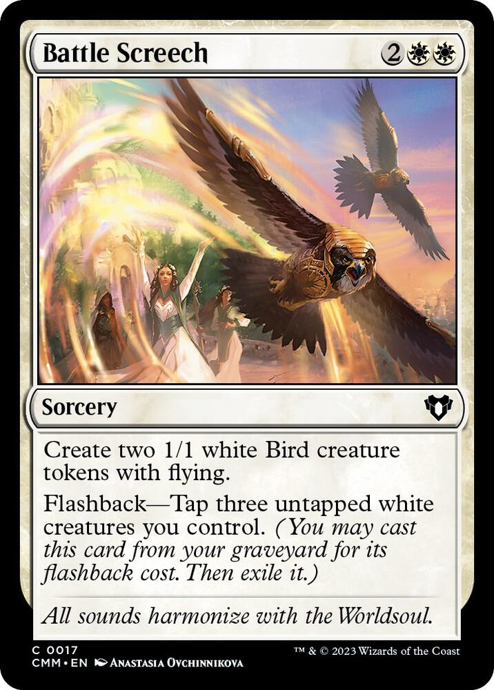 Battle Screech 17 card from Commander Masters