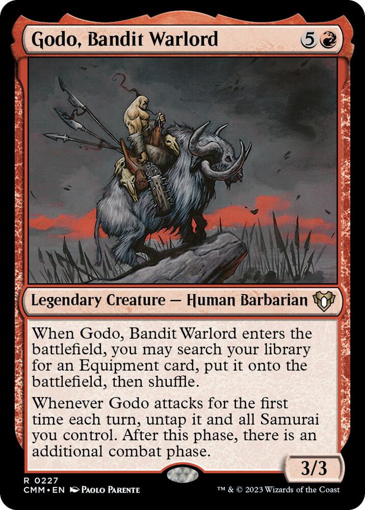 Godo, Bandit Warlord 227 card from Commander Masters