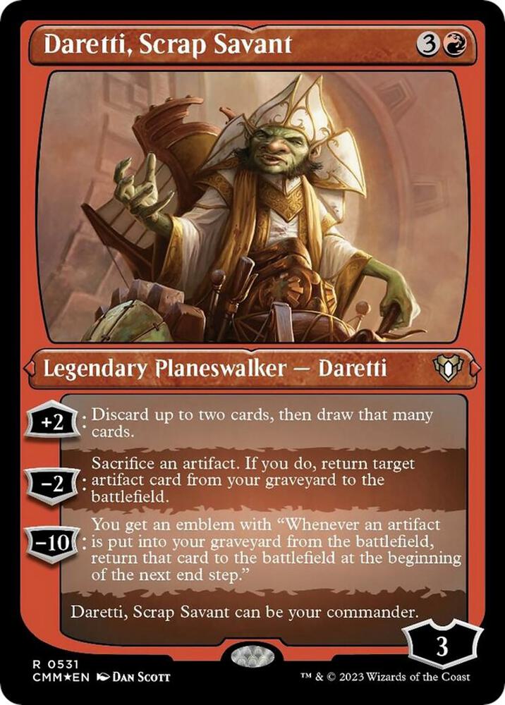 Daretti, Scrap Savant (Foil Etched) 531 card from Commander Masters