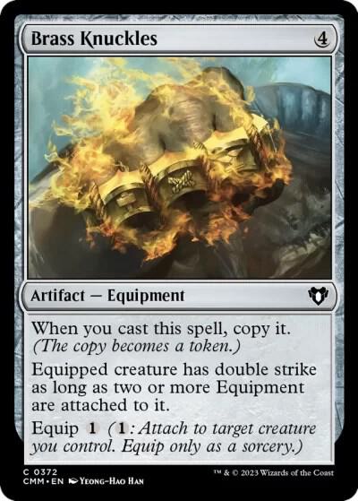 Brass Knuckles 372 card from Commander Masters