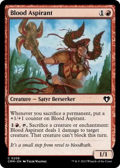 Blood Aspirant 208 card from Commander Masters