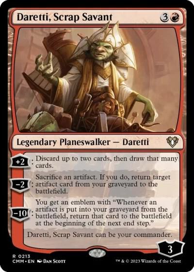 Daretti, Scrap Savant 213 card from Commander Masters