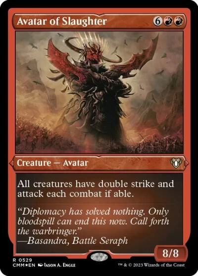Avatar of Slaughter (Foil Etched) 529 card from Commander Masters