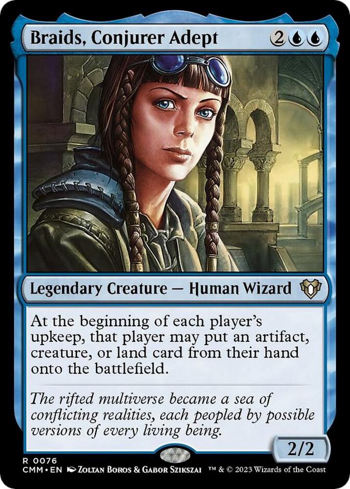 Braids, Conjurer Adept 76 card from Commander Masters