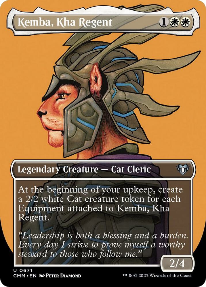 Kemba, Kha Regent (Borderless) 671 card from Commander Masters