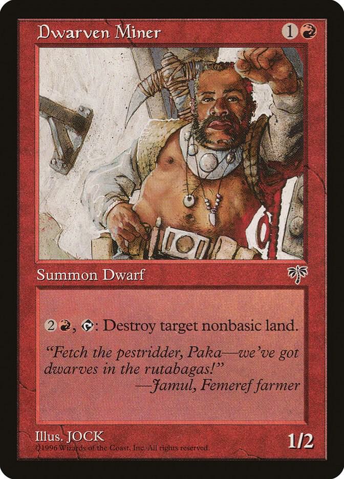 Dwarven Miner card from Mirage