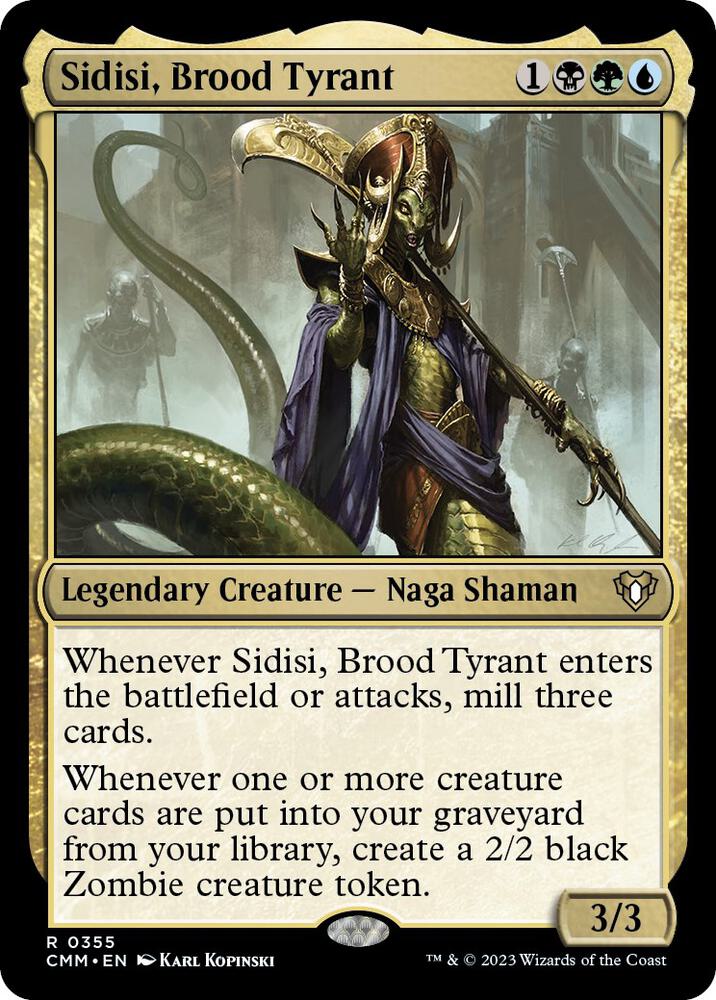 Sidisi, Brood Tyrant 355 card from Commander Masters