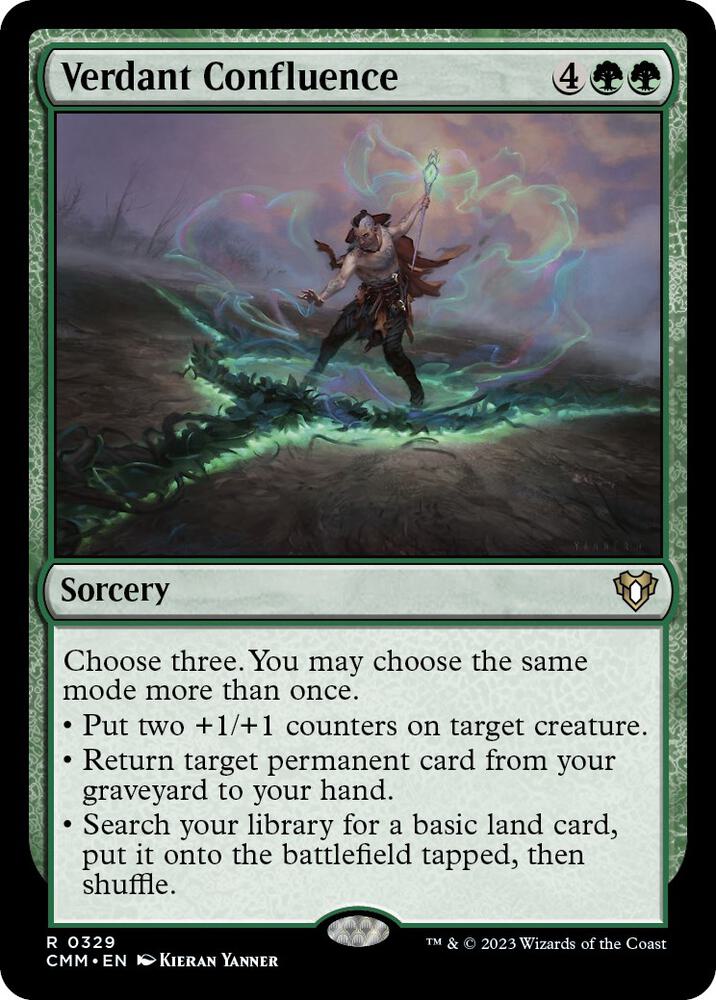 Verdant Confluence 329 card from Commander Masters