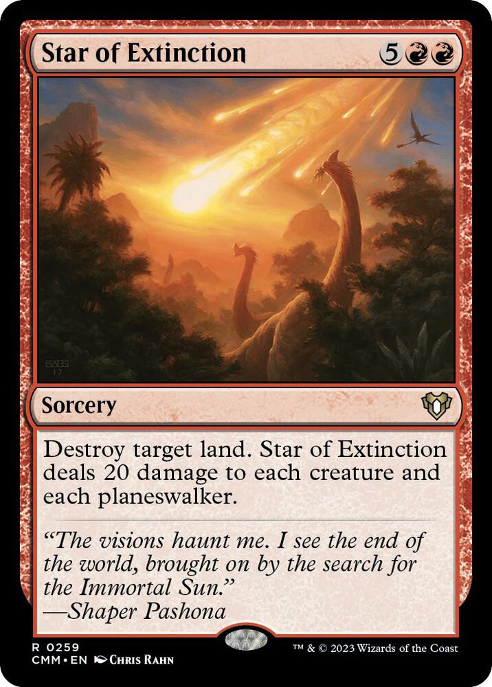 Star of Extinction 259 card from Commander Masters