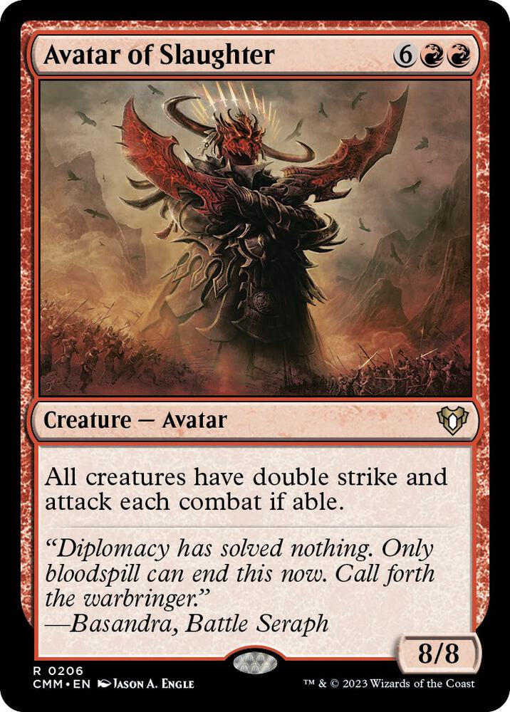 Avatar of Slaughter 206 card from Commander Masters
