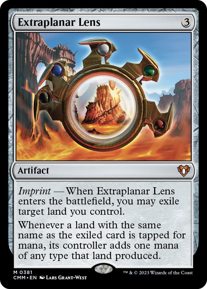 Extraplanar Lens 381 card from Commander Masters
