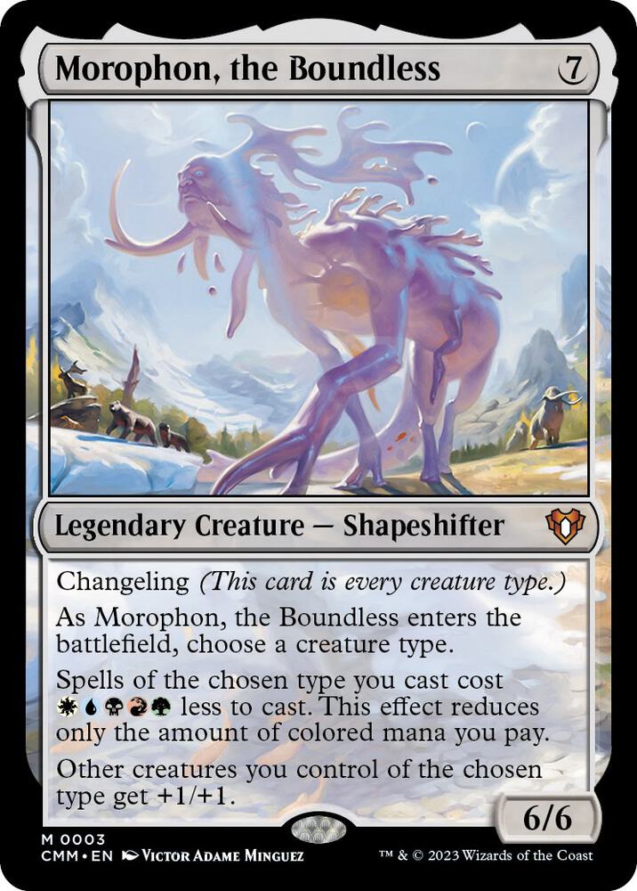 Morophon, the Boundless 3 card from Commander Masters