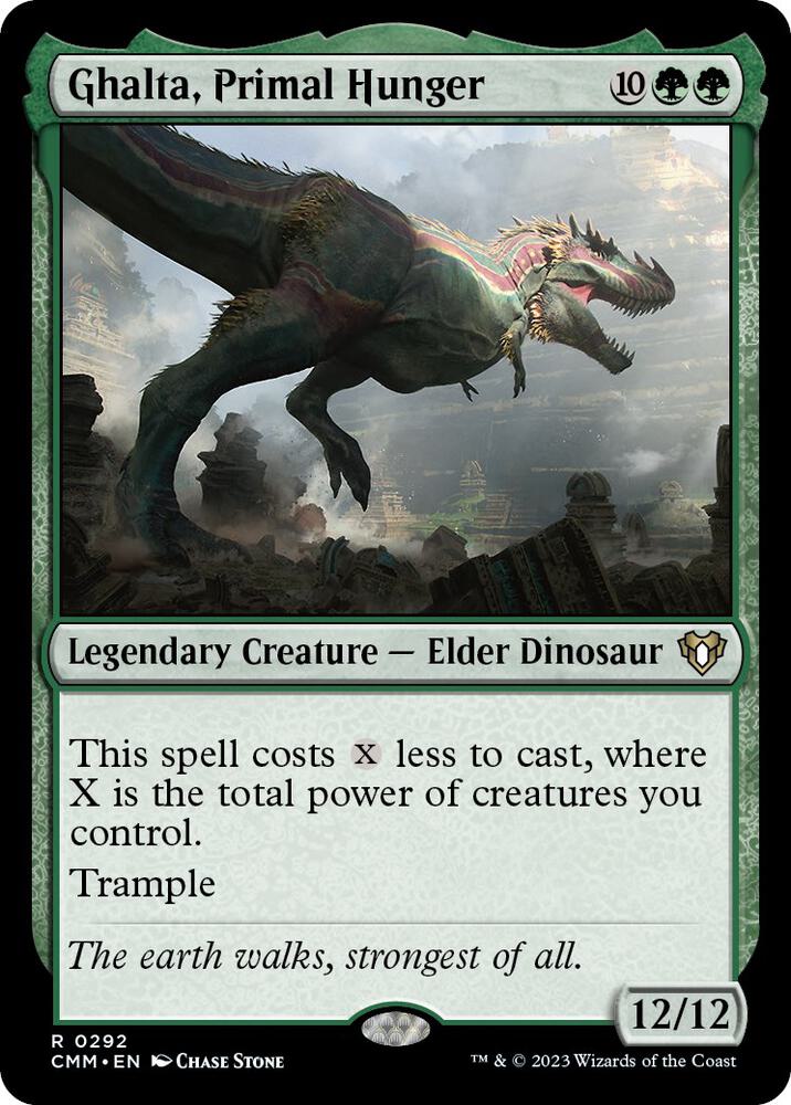 Ghalta, Primal Hunger 292 card from Commander Masters