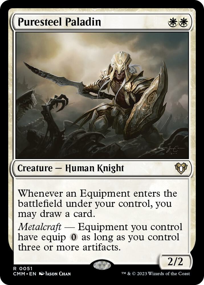 Puresteel Paladin 51 card from Commander Masters