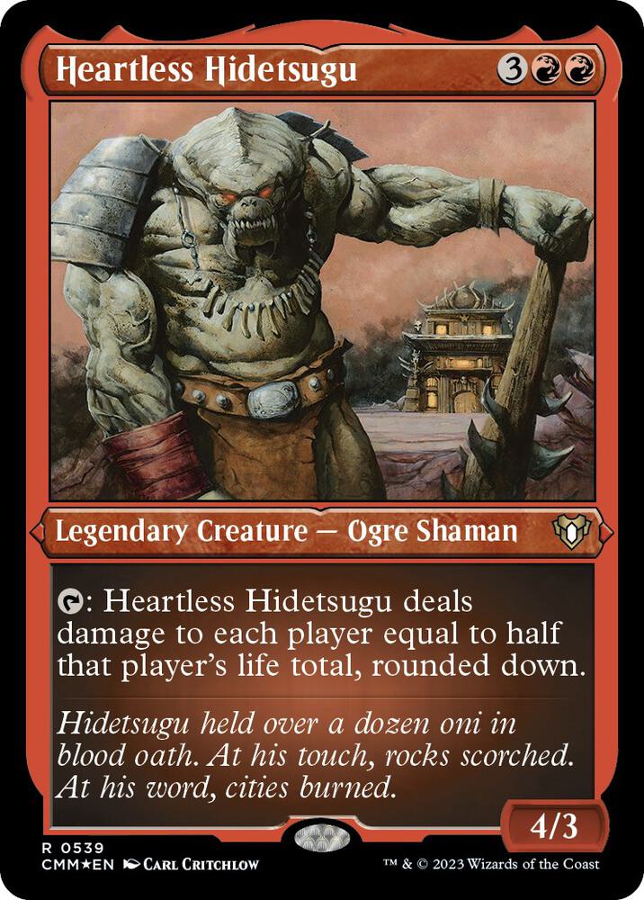 Heartless Hidetsugu (Foil Etched) 539 card from Commander Masters