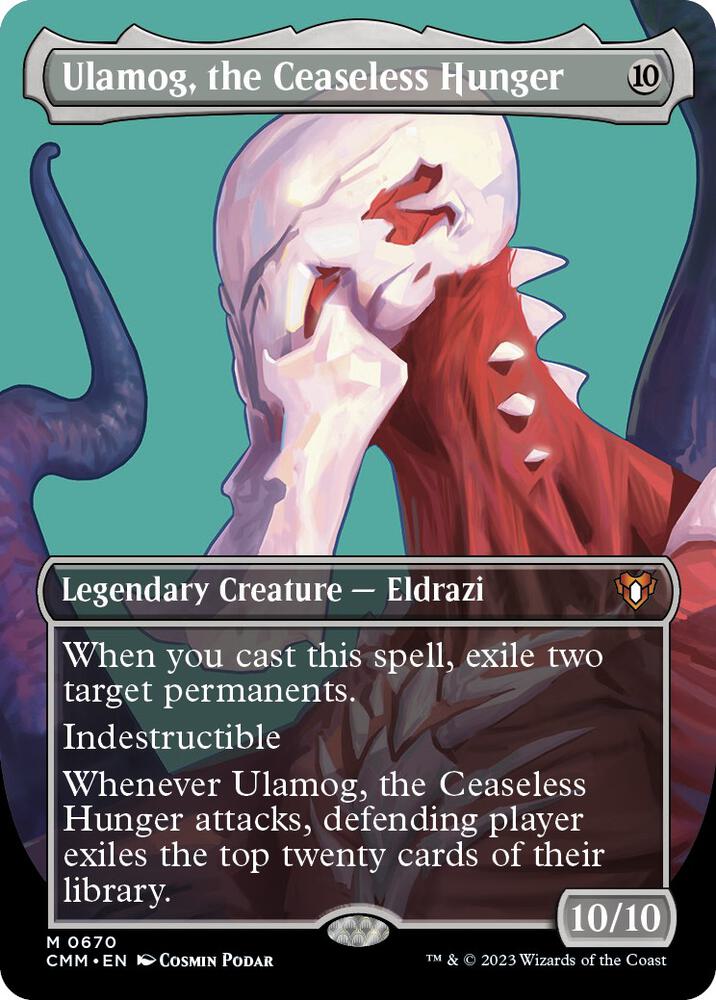 Ulamog, the Ceaseless Hunger (Borderless) 670 card from Commander Masters