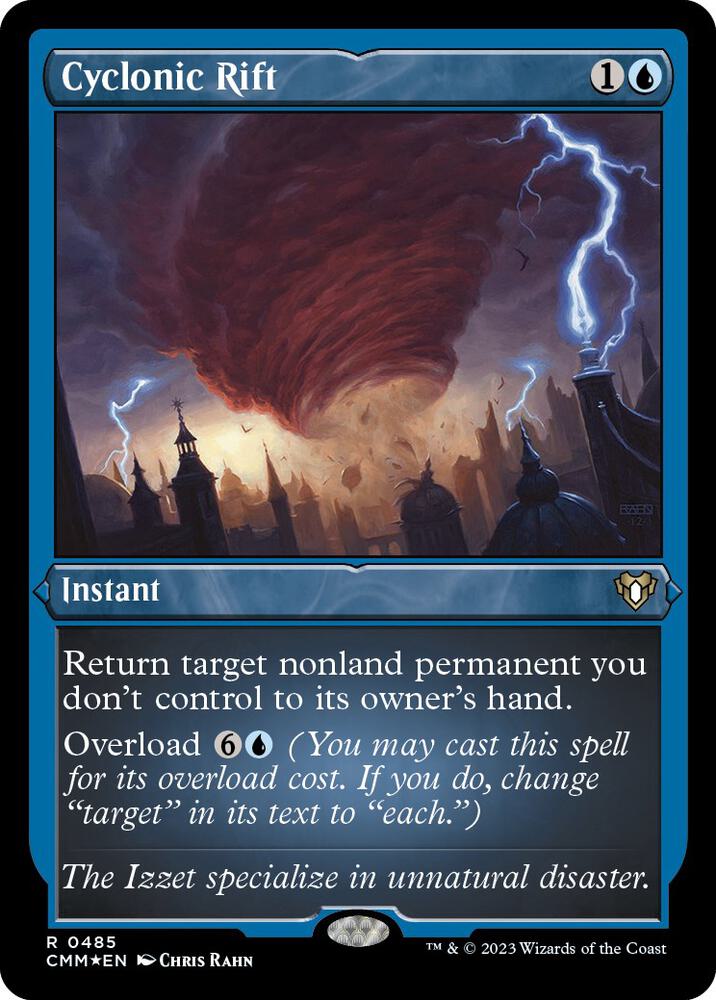 Cyclonic Rift (Foil Etched) 485 card from Commander Masters