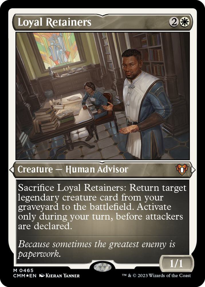 Loyal Retainers (Foil Etched) 465 card from Commander Masters