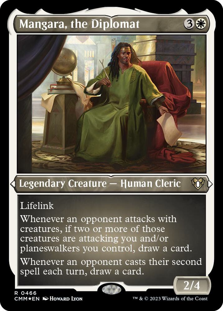 Mangara, the Diplomat (Foil Etched) 466 card from Commander Masters
