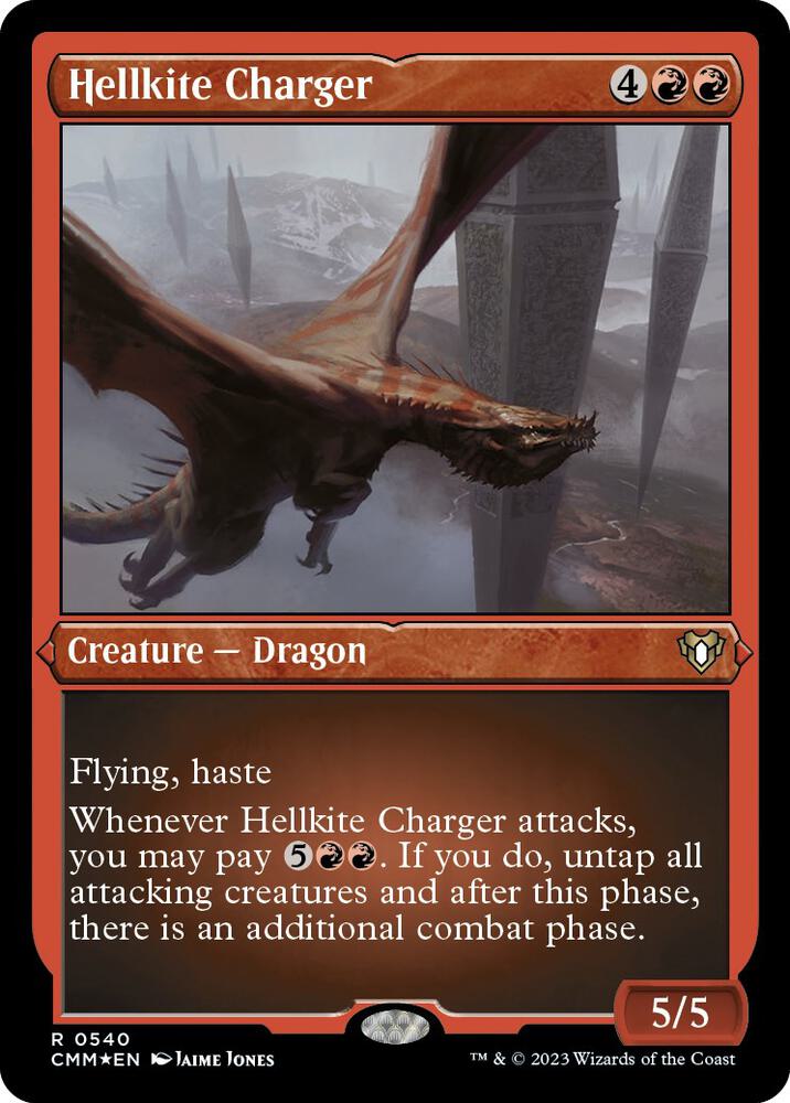 Hellkite Charger (Foil Etched) 540 card from Commander Masters