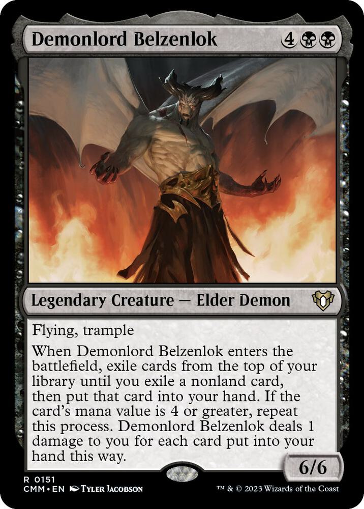 Demonlord Belzenlok 151 card from Commander Masters