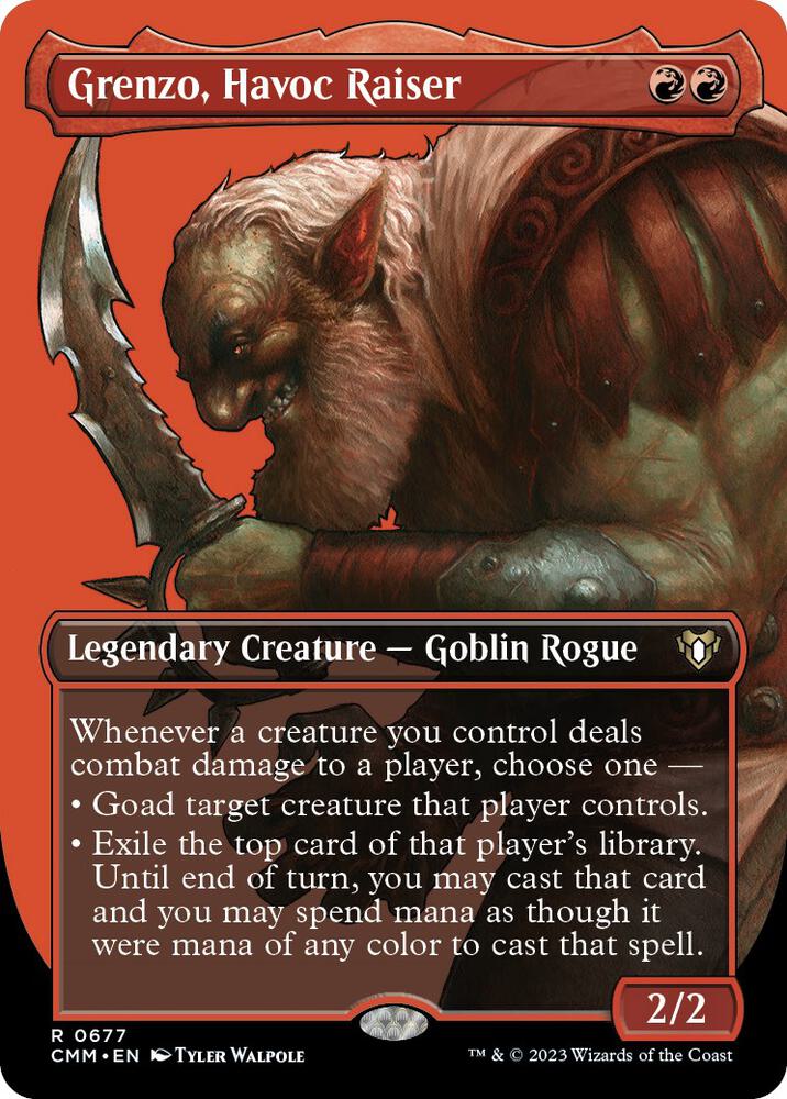 Grenzo, Havoc Raiser (Borderless) 677 card from Commander Masters