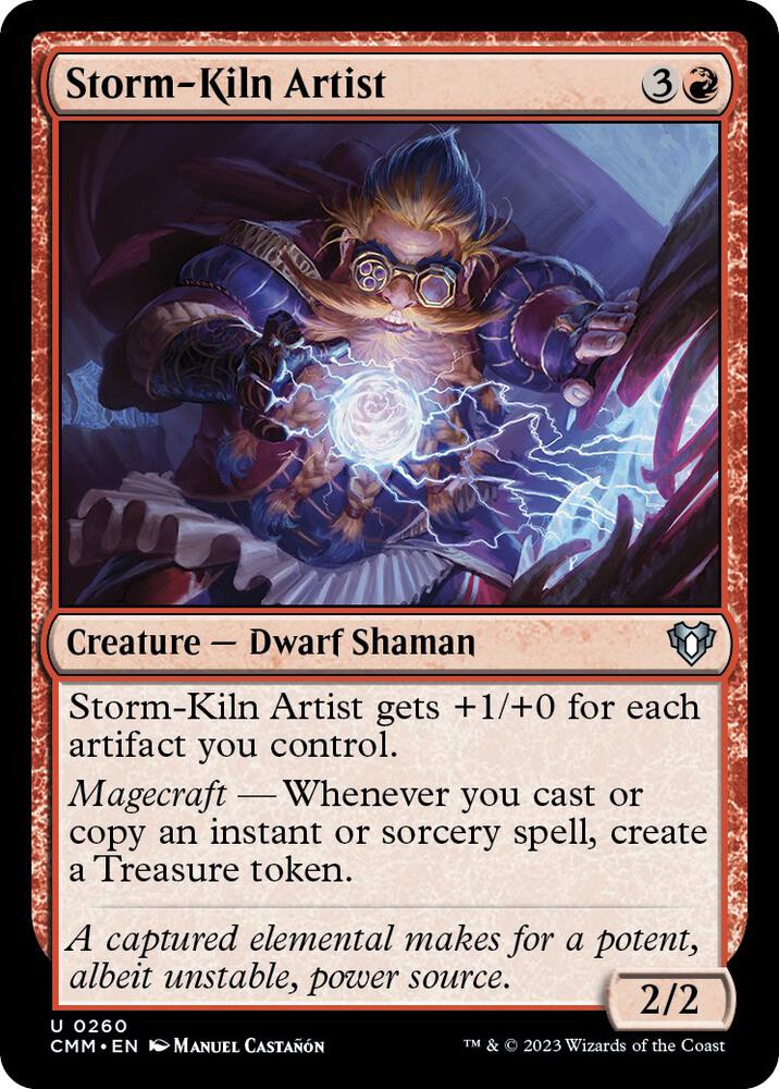 Storm-Kiln Artist 260 card from Commander Masters
