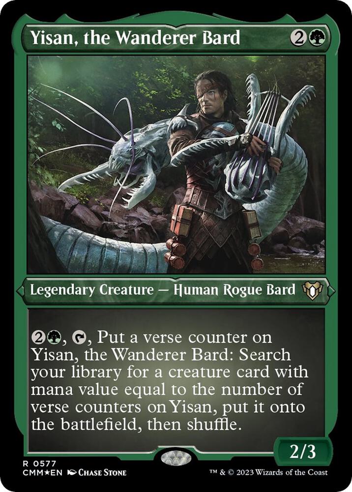 Yisan, the Wanderer Bard (Foil Etched) 577 card from Commander Masters