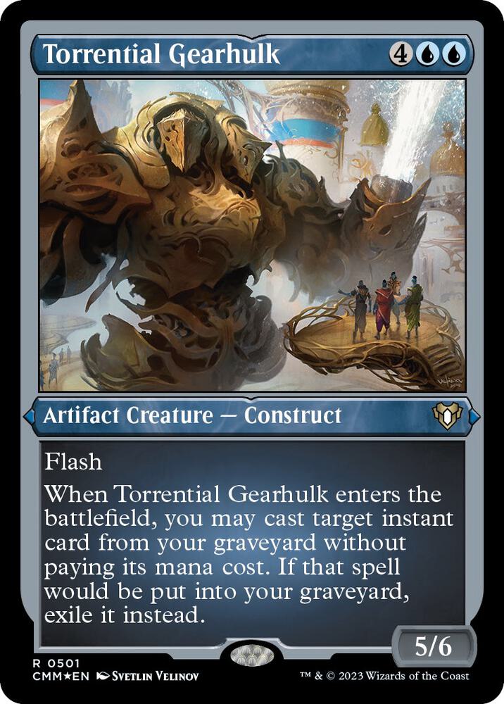 Torrential Gearhulk (Foil Etched) 501 card from Commander Masters