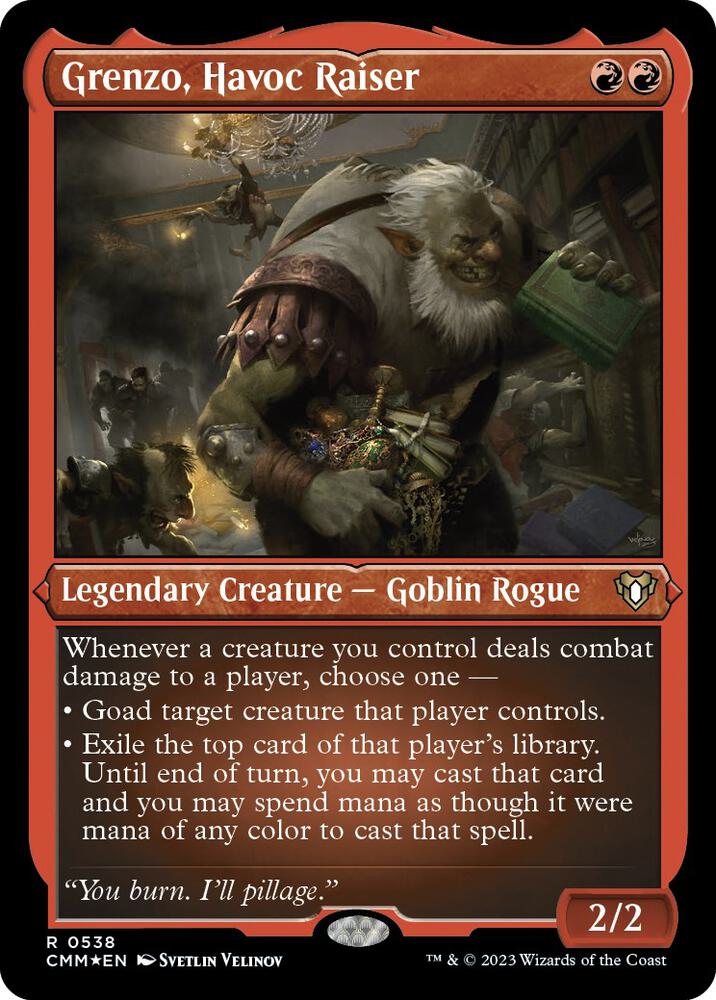 Grenzo, Havoc Raiser (Foil Etched) 538 card from Commander Masters