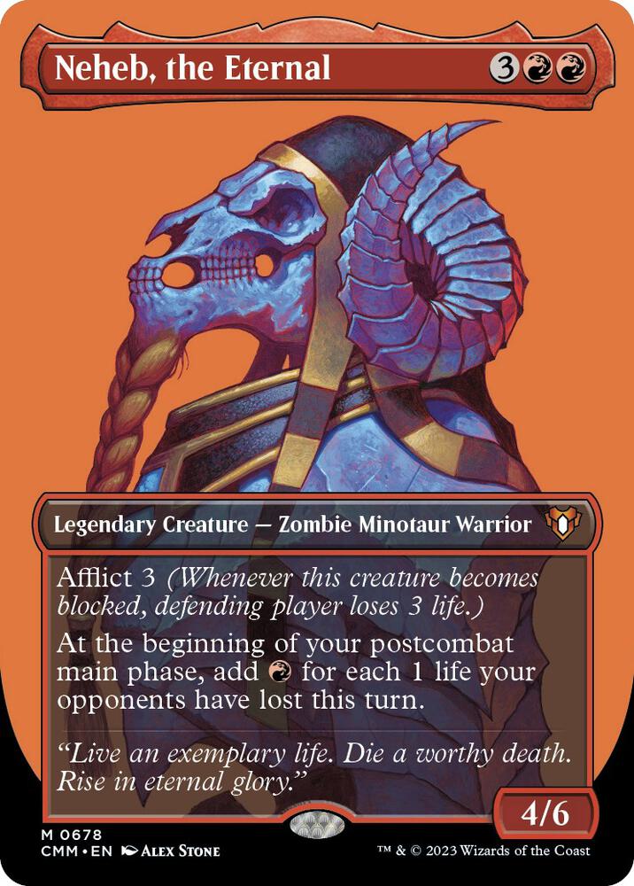 Neheb, the Eternal (Borderless) 678 card from Commander Masters