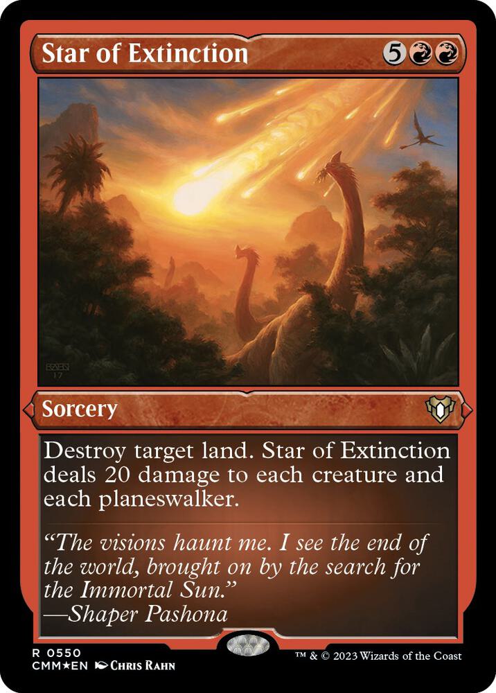 Star of Extinction (Foil Etched) 550 card from Commander Masters