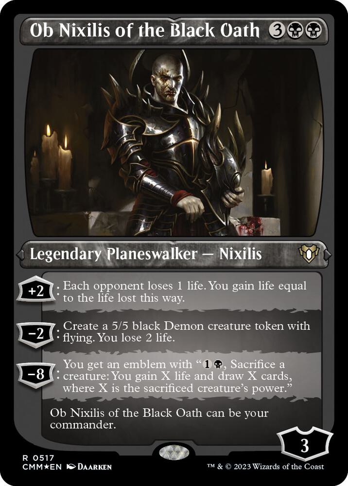Ob Nixilis of the Black Oath (Foil Etched) 517 card from Commander Masters
