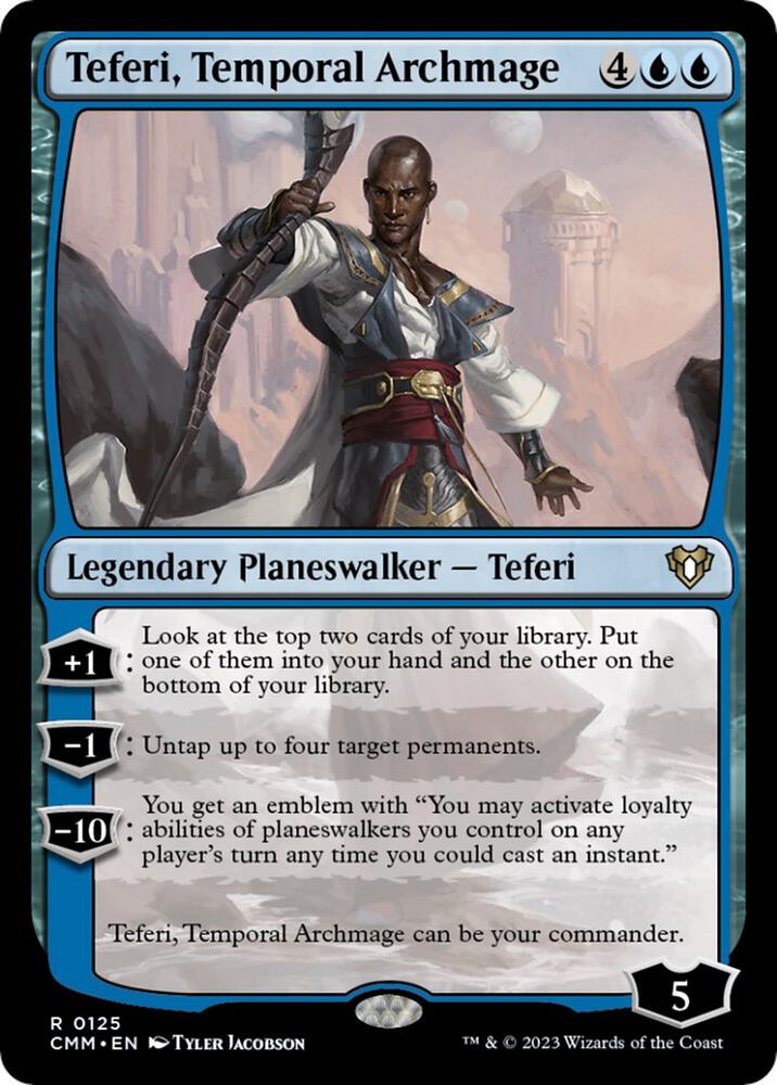 Teferi, Temporal Archmage 125 card from Commander Masters