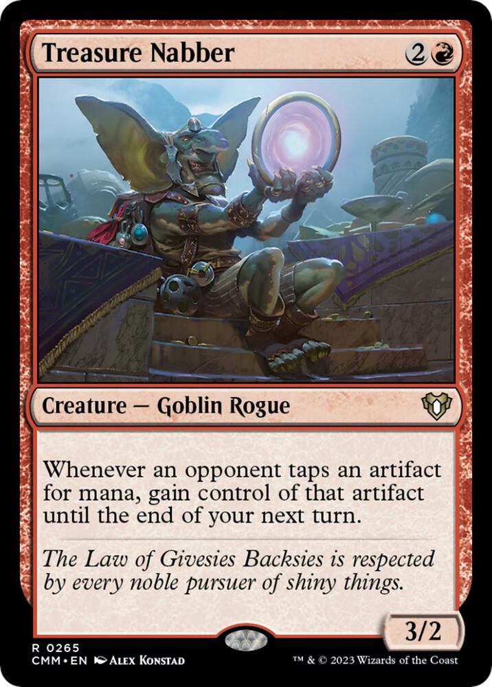 Treasure Nabber 265 card from Commander Masters
