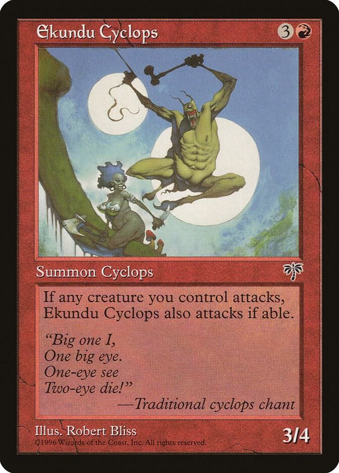 Ekundu Cyclops card from Mirage