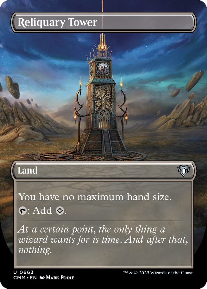 Reliquary Tower (Borderless) 663 card from Commander Masters