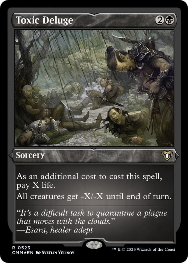 Toxic Deluge (Foil Etched) 523 card from Commander Masters