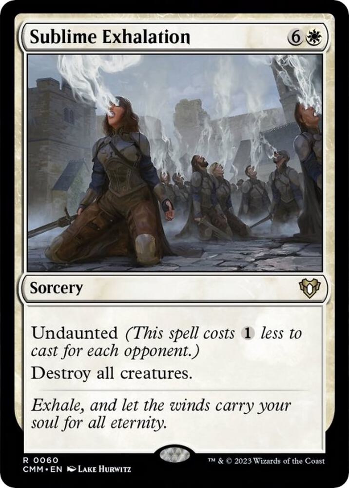 Sublime Exhalation 60 card from Commander Masters